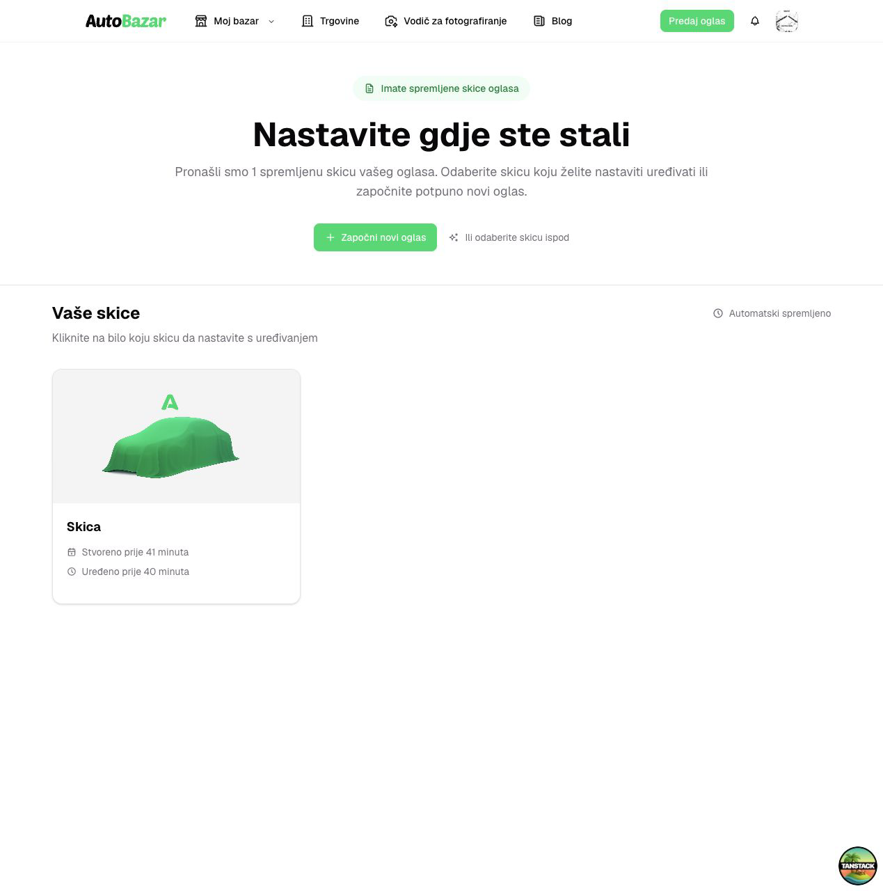 Popis spremljenih skica oglasa na webu — svijetla tema